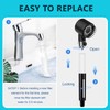 Molgoc Replacement Water Filter for Shower Head Handheld,Compatible with PWERAN