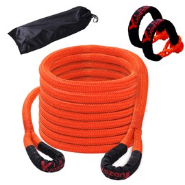 YINGYUDZSW Kinetic Recovery Rope 48000lbs(1" x30ft Orange) Heavy Duty Offroad Snatch Strap with 2 Soft Shackles Nylon Towing Ropes for Trucks,SUV,Tractor,Car