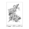 kobench Cool Temporary Tattoos,Chrysanthemum, Snake Knife - K162 Design,Waterproof,Easy-to-Apply,Long Lasting