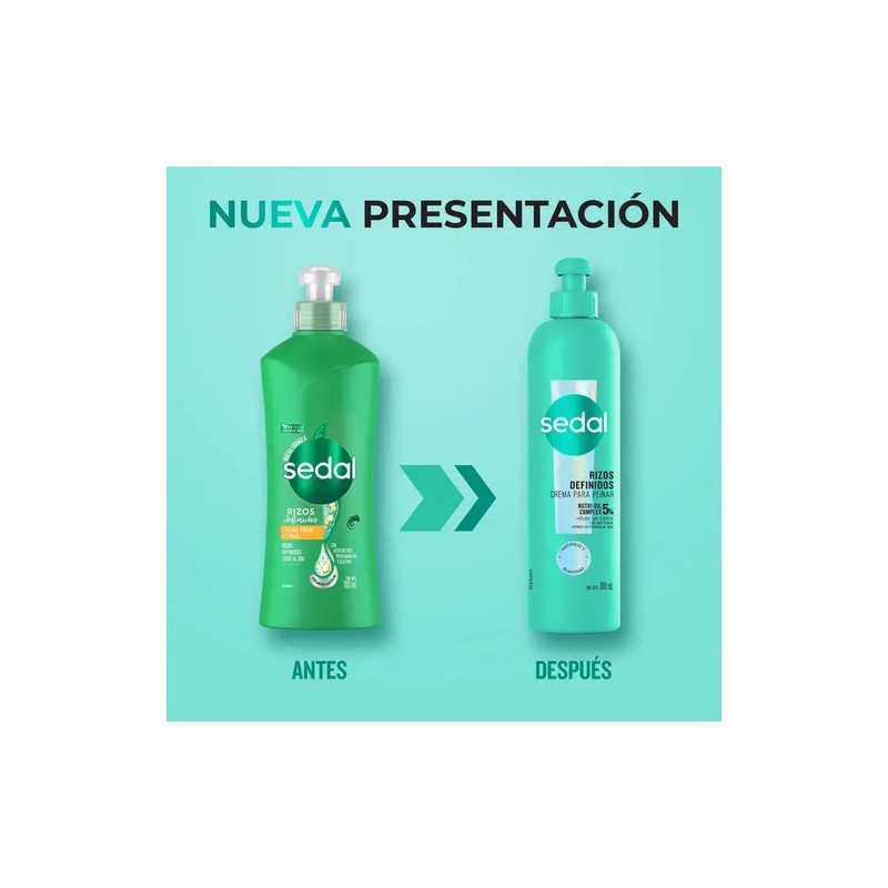 Crema Para Peinar Sedal Rizos Definidos Todo El Día 300ml