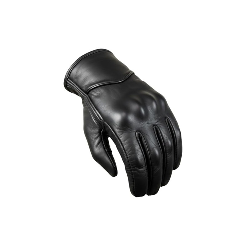 MDM Retro Motorcycle Gloves Men's Leather - Biker Chopper Gloves