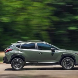 YUMYXCL Compatible with Subaru Crosstrek Impreza Window Louver 2024 2025,3rd Gen Crosstrek Impreza Rear Quarter Window Vents for Left & Right Side,1Pair Side Louvers Exterior Accessories,Glossy Black