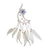 VIE Naturals Crescent Dream Catcher, Feathers, 12cm, White