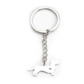 MUCOOS Dachshund Metal Keyring, Keychain for Dog Lovers, Gift for Friends and Family, Cute and Interesting Design