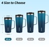 BJPKPK Insulated Tumbler with Handle, 18oz Insulated Tumblers with Lid