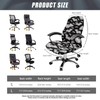 Fiqyvagox Bat Gray Black Comfy Computer Office Chair Cover Scratch