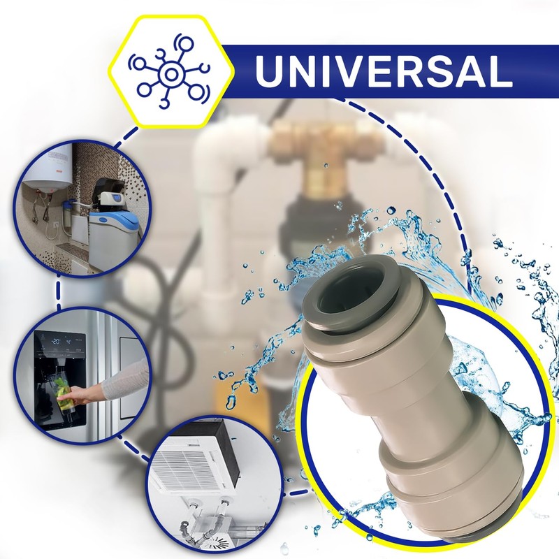 Grey Acetal Uniformity Connector 5/16 Inch Durable POM MONTERAL