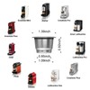 Reusable Capsules for Nespresso OriginalLine - 6pcs Refillable Coffee Pods,Stainless