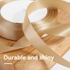 15mm X 22 Meters Gold Ribbon for Gift Wrapping,Single Sided