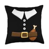 Pilgrim Costume Thanksgiving Pilgrim Costume Throw Pillow