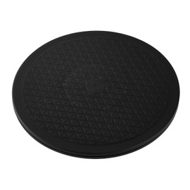 HNMZDS 12 Inch Lazy Susan Turntable Organizer, Eichzer Premium Heavy Duty Black Rotating Swivel Stand with Steel Ball Bearings for Model/Rotating Plants/Crafts Stand/TV/Monitor/Laptop (360˚ Rotation)