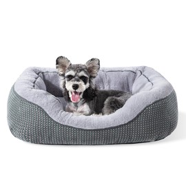 INVENHO Small Dog Bed for Small Dogs, Cat Beds for Indoor Cats Washable, Orthopedic Dog Bed, Warming Soft Calming Sleeping Puppy Bed Durable Pet Bed with Anti-Slip Bottom S(20"x19"x6")