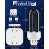 PACETAP 6 Pack 41050 7W Replacement Bulbs Compatible with Dynatrap