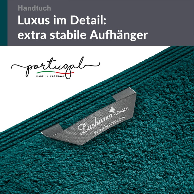 Lashuma Hand Towel Set 50 x 100 cm Green Opal