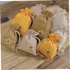 OHPHCALL 8Pcs Empty Scented Sachet Bags Refillable Lavender Pouches for Wardrobe Closet Storage for Dried Flowers Spices Jewelry Convenient Drawstring Design