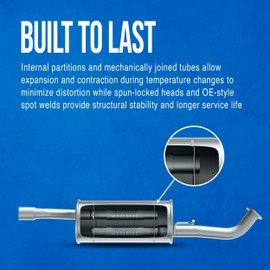 Walker SoundFX 18586 Direct Fit Exhaust Muffler 1.75" Outlet (OD) for Suzuki Sidekick
