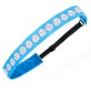 Julibands No-Slip Athletic Headbands | Volleyball Stripe | Blue