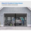 Garage Door Screen for 2 Car 16x8FT, Magnetic Screen Garage