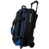 Pyramid Prime Triple Roller Bowling Bag (Black/Royal Blue)