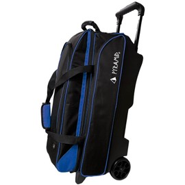 Pyramid Prime Triple Roller Bowling Bag (Black/Royal Blue)