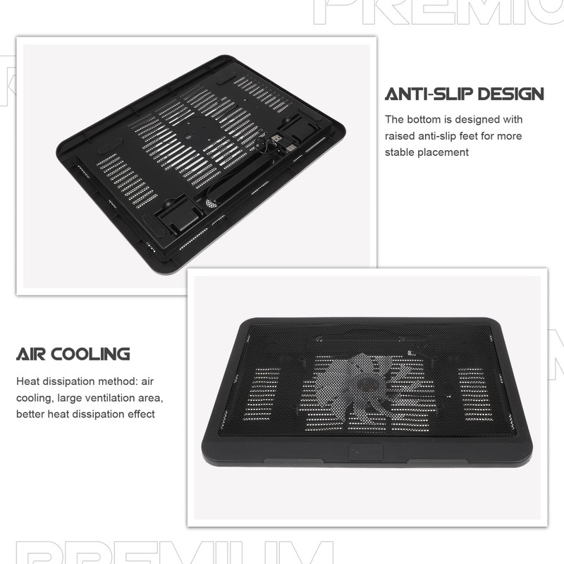 Operitacx Adjustable Laptop Stand Pad Laptop Cooling Fan Notebook Riser