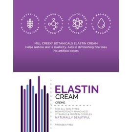 Mill Creek Botanicals Elastin Cream , 4 Ounce