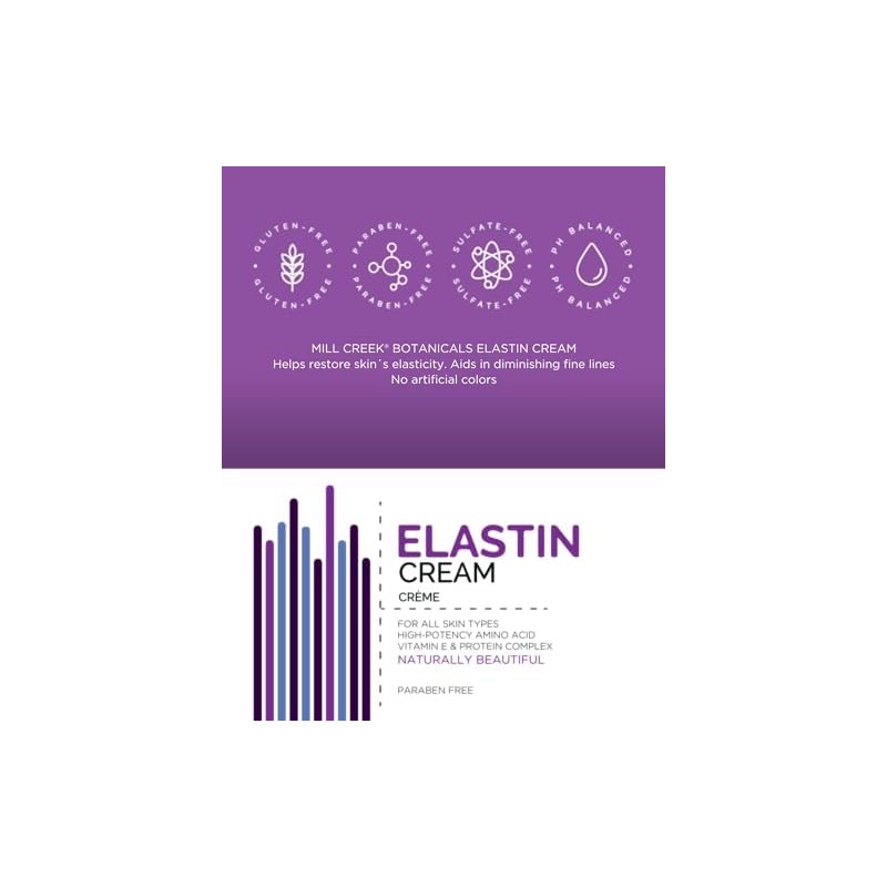 Mill Creek Botanicals Elastin Cream , 4 Ounce