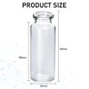 10 Pack 20ml Sealed Sample Vials, Transparent Glass Vials with