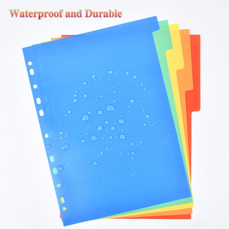 File Dividers Folder Dividers 12 Part, 3 Pack Plastic Binder