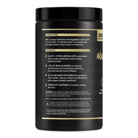 Anabolic Warfare Nuclear Armageddon Pre Workout Powder Pre-Workout for Men & Women with L-Citrulline, Beta Alanine Powder and Caffeine (Fruit Explosion - 30 Servings)