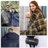 DUKUSEEK Large Camping Blanket - Waterproof, Quilted, Extra Thick Fleece,