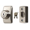 Ideal Security Deadbolt for Storm and Screen Doors, Satin Silver,