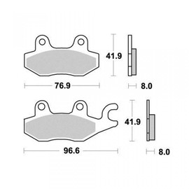 AP Racing Motorcycle Brake Pad Suzuki 800 DR S 1994-1996 AR
