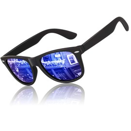 LINVO Polarized Sunglasses for Men Driving Sun glasses Shades 80's Retro Style Design Square