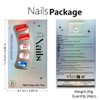 ONPRESS 24Pcs 4th of July Press on Nails Short Square