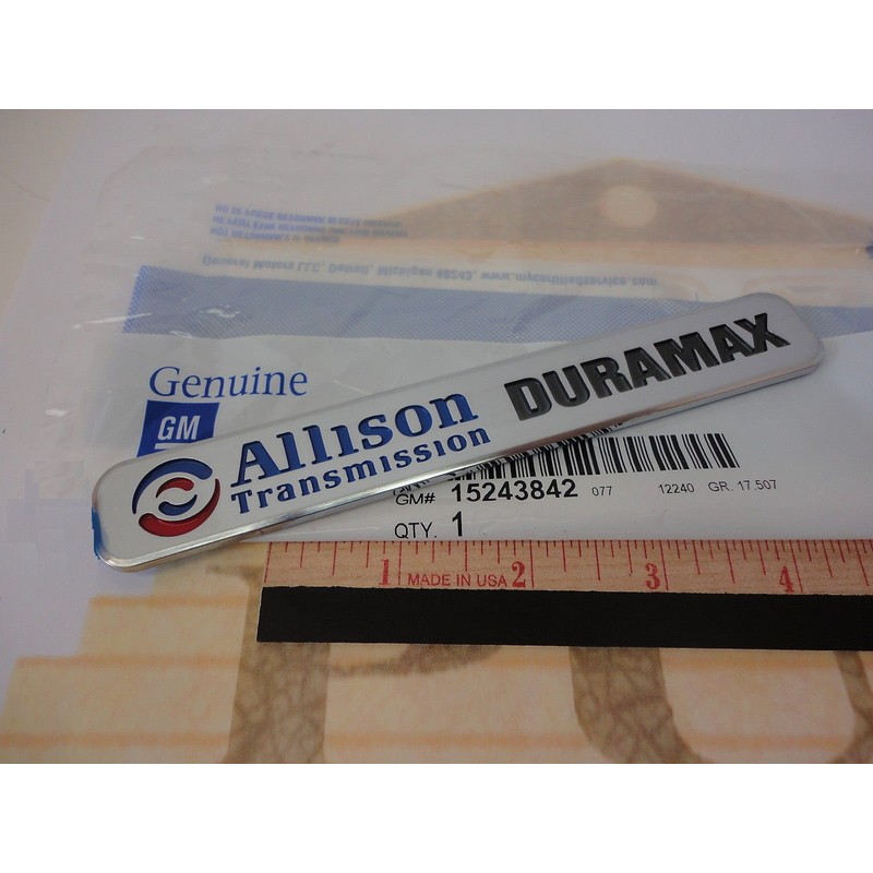 Yoaoo 2Pack Autotuning OEM Allison Transmission Duramax Emblem 2500Hd Compatible