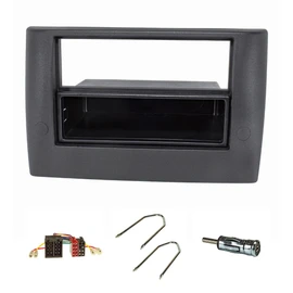 Radio Face Plate Set Fiat Stilo Heavy Duty Version Screw Installation, with Storage Compartment 2001 to 2008