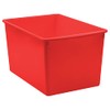 Teacher Created Resources® Red Plastic Multi-Purpose Bin 14" x 9-1/4"