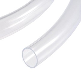 TOP-VIGOR 3mm ID 4mm OD PVC Clear Vinyl Tubing, 2M Length Food Grade Flexible Water Pipe, Plastic Tube for Transfer Water, Oil, Air, Powders & Fine Granules