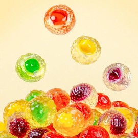 2-Pack Juice Bomb Gummies – Liquid-Filled Candy That Bursts in Your Mouth, Assorted Flavors, Individually Wrapped, 2 x 5.29oz, Shipping from California, U.S.