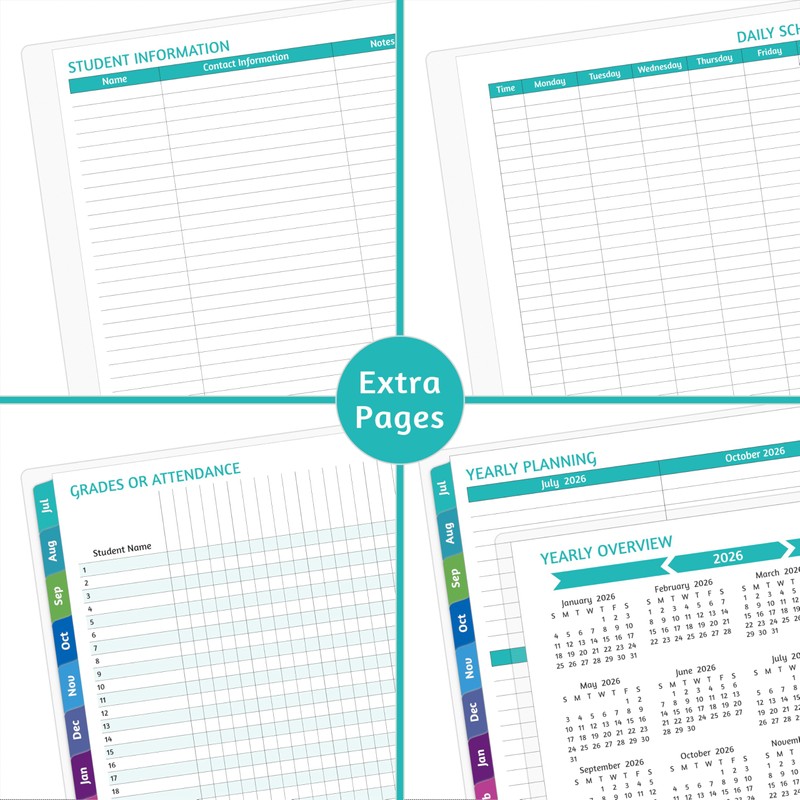GoiUnlt Teacher Planner 2026-2027, JUL. 2026 – JUN. 2027, Lesson