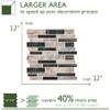STICKGOO Thicker Design Peel and Stick Tile Backsplash, 12”×12”Stick on