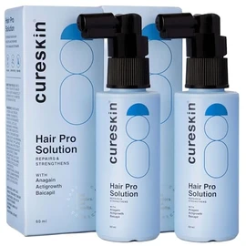 Cureskin Hair Pro Solution | Hair Growth Serum with Anagain, Actigrowth, and Baicapil | Strengthen, Repair & Nourish Hair, 60 ml (Pack of 2)