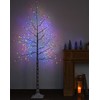 6Ft Lighted Birch Twig Tree with LED String Lights for