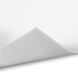 Exactly Rubber - White Silicone Sheet, 60A Durometer Silicone Mat, Food-Grade Rubber Mat with -80 to 450°F Temperature Resistance, 400% Elongation, Silicone Placemat Made in The USA, 1/32 x 12” x 18”