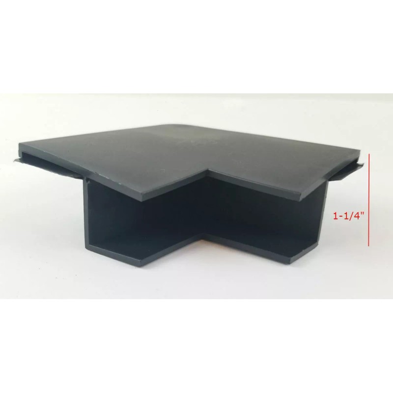 Unbranded Enclosed Cargo Trailer Door Corners - Black - 4