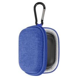 Geekria Shield Earbuds Case Compatible with Soundcore Liberty 4, A30i, AeroFit, Life Dot 3i, P30i, P40i True Wireless Earbuds, Replacement Hard Shell Travel Carrying Bag with Cable Storage (Blue)