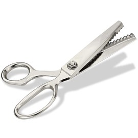 Pinking Shears, Fabric Scissors, Textile Scissors, Zigzag Scissors, Dressmaking Scissors, Craft Scissors, Rustproof, 20 cm, Ideal for Textiles and Paper (Solid Stainless Steel)