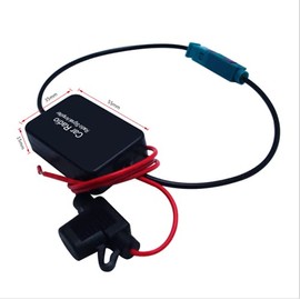 Auto Car Truck Antenna Fakra Aerial Radio FM AM Signal Amp Amplifier Booster Car FM & AM Radio Signal Antenna Aerial Signal Amp Amplifier Booster Hot Auto Booster Inline