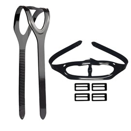 57lilina 1Pcs Universal Silicone Replacement Scuba Mask Strap, Black Dive Mask Strap, Swimming Goggles Glasses Head Band Parts Accessories for Diving Swim Snorkel